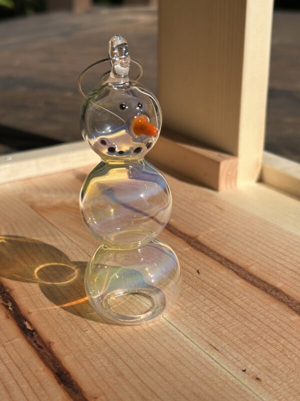 Small Glass Snowman