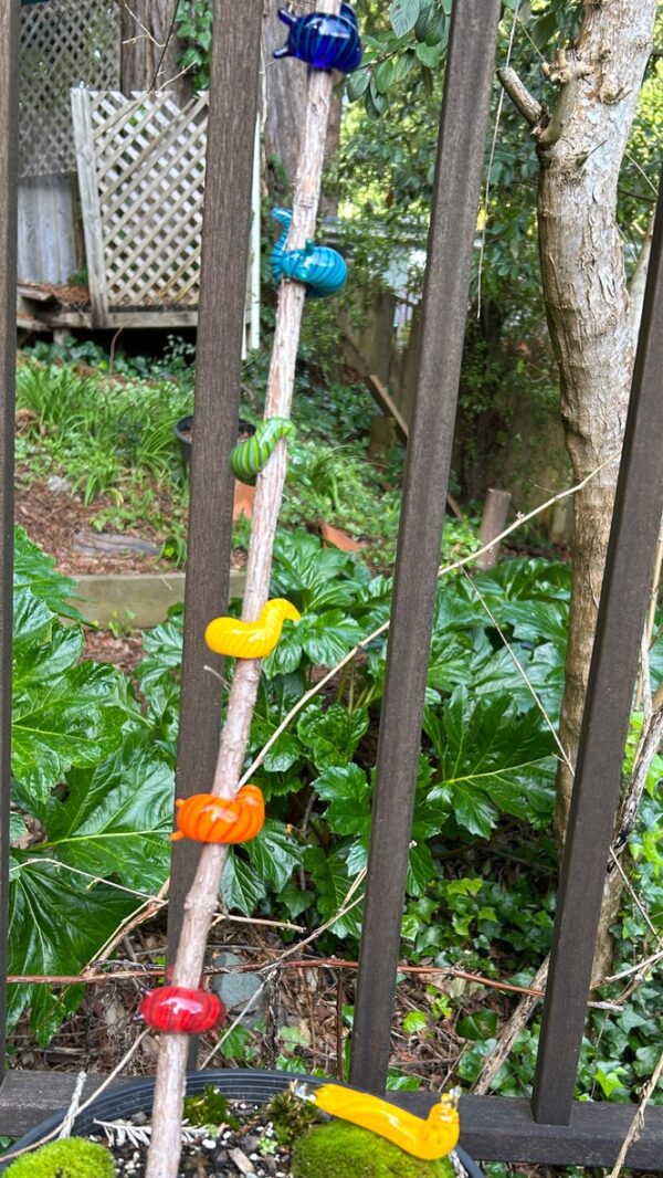 Hand-Sculpted Glass Garden Slugs - Image 4