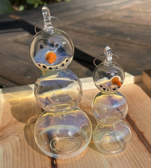 Small Glass Snowman - Image 5