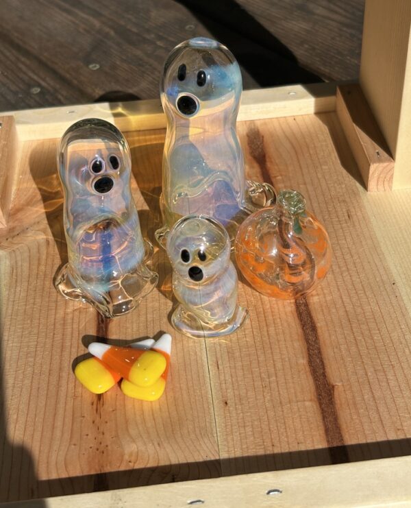 Handmade Set of 3: Glass Candy Corn - Image 3